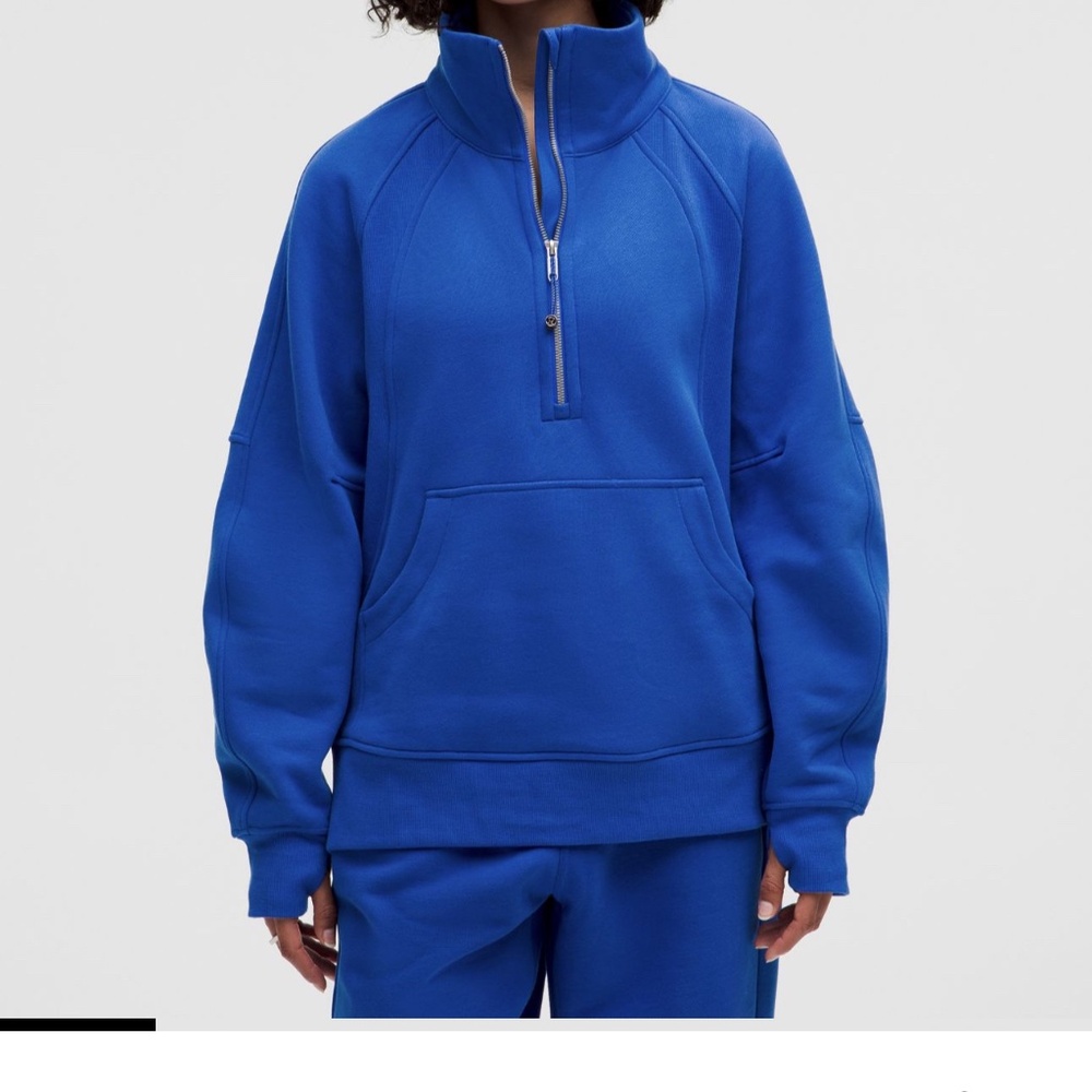 Lululemon scuba oversized funnel neck half zip long